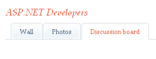 Discussion board screen - Discussion board screen