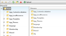 File admin screen - File admin screen