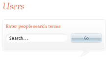 People search screen - People search screen
