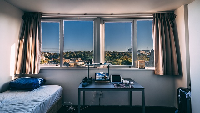 College student bedroom