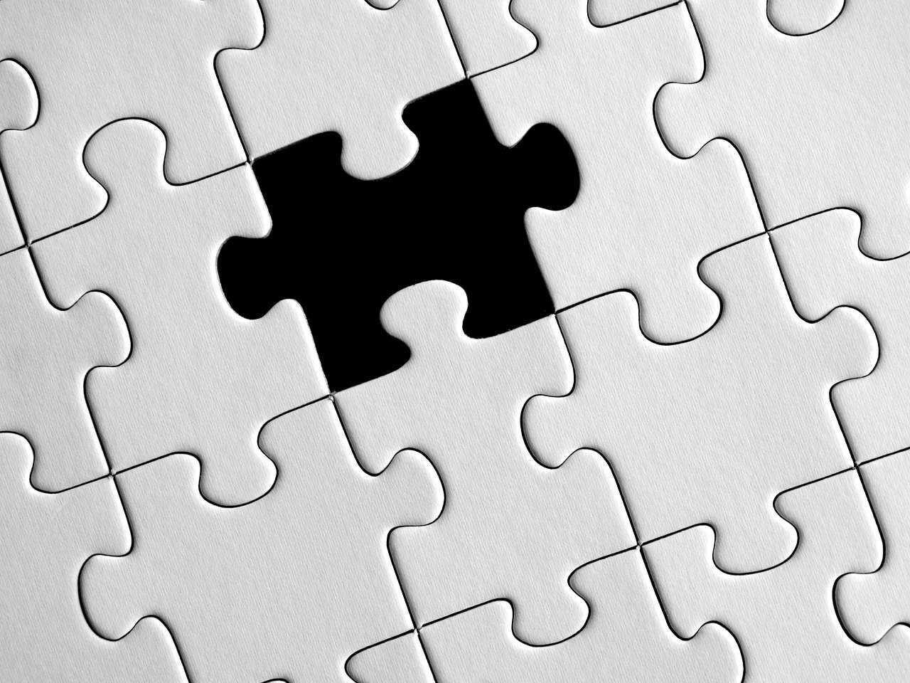 Puzzle missing one piece