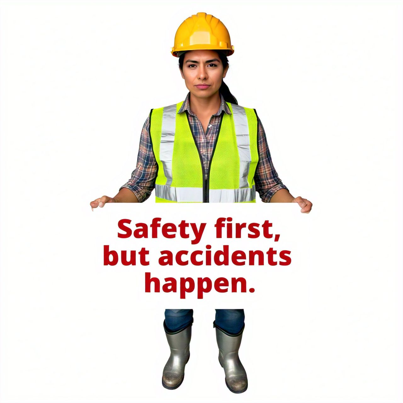 Construction worker in safety gear, highlighting need for liability insurance despite safety precautions.