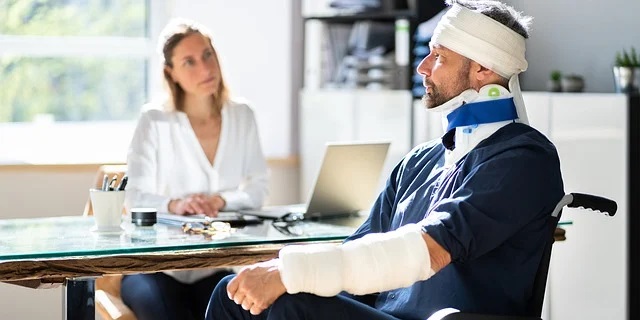 Injured auto mechanic