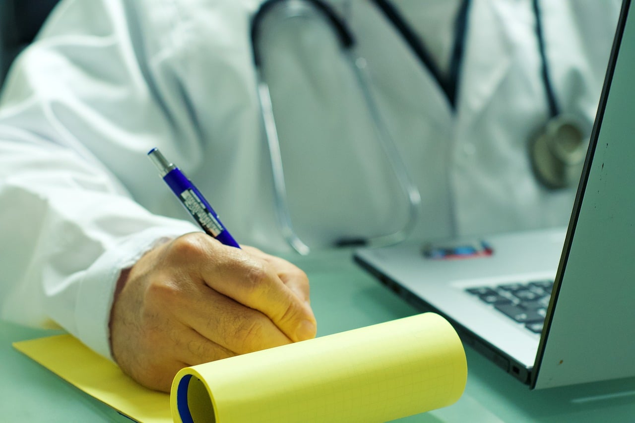 Doctor providing medication instructions