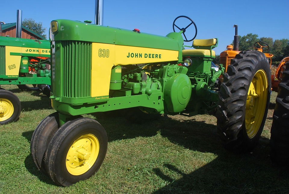 New Tractors for Sale at Dealership Lot
