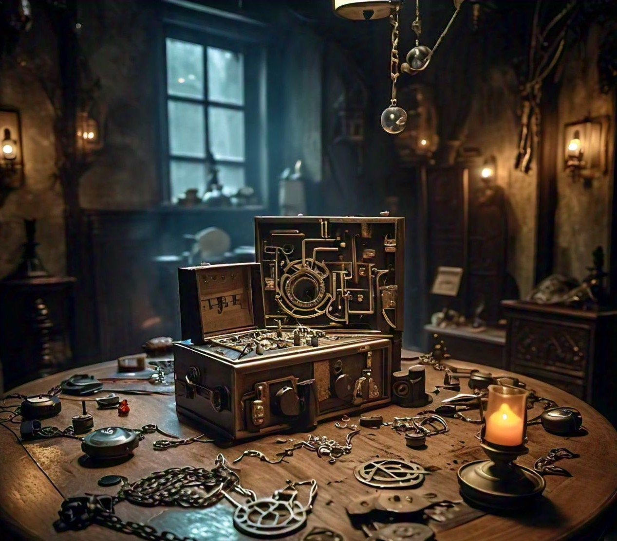 Props in an escape room