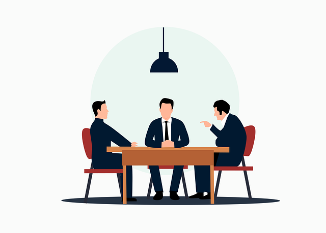 Meeting between insurance advisor and clients.