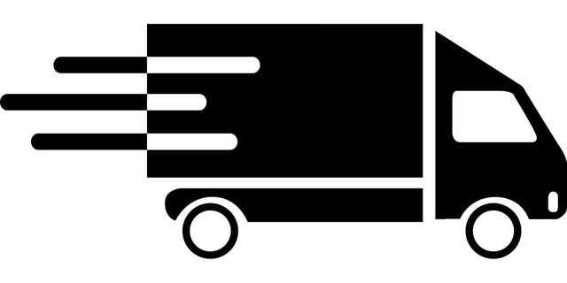 Express delivery van hurries to meet tight deadlines
