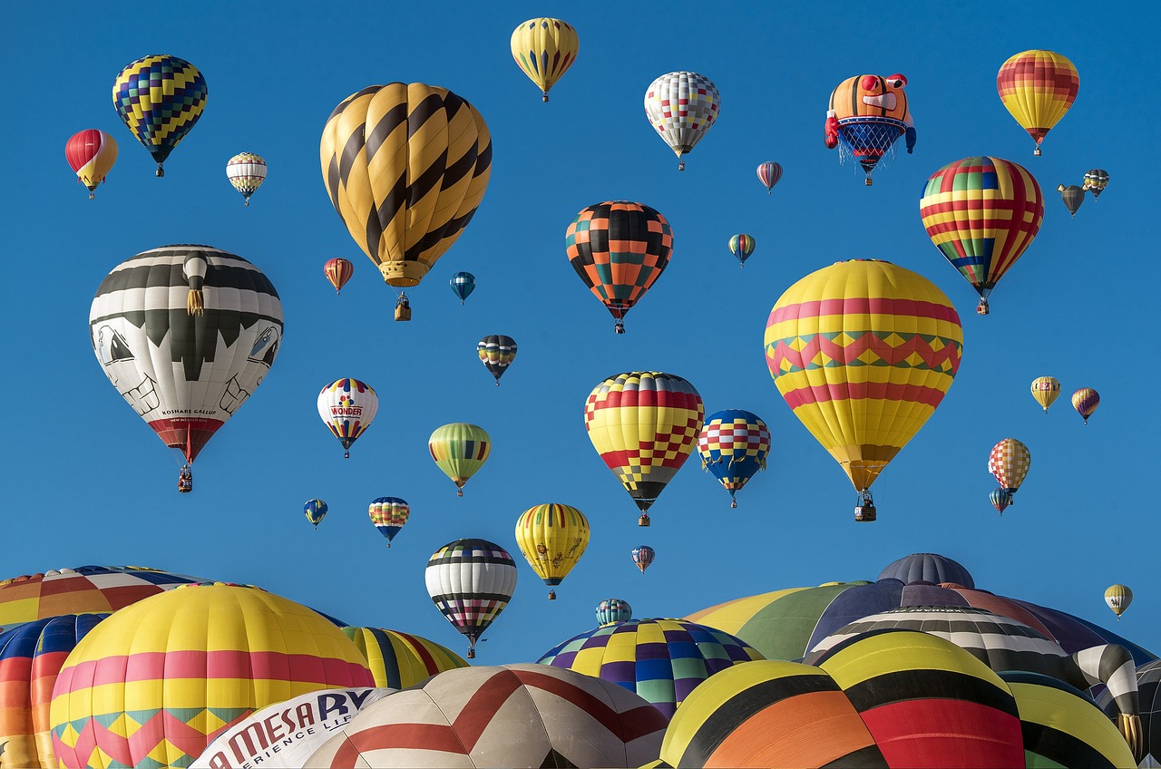 Hot air balloon launch site