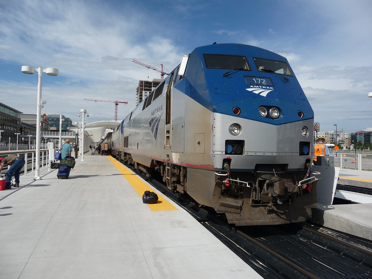 Amtrak Train No. 172 at railroad station