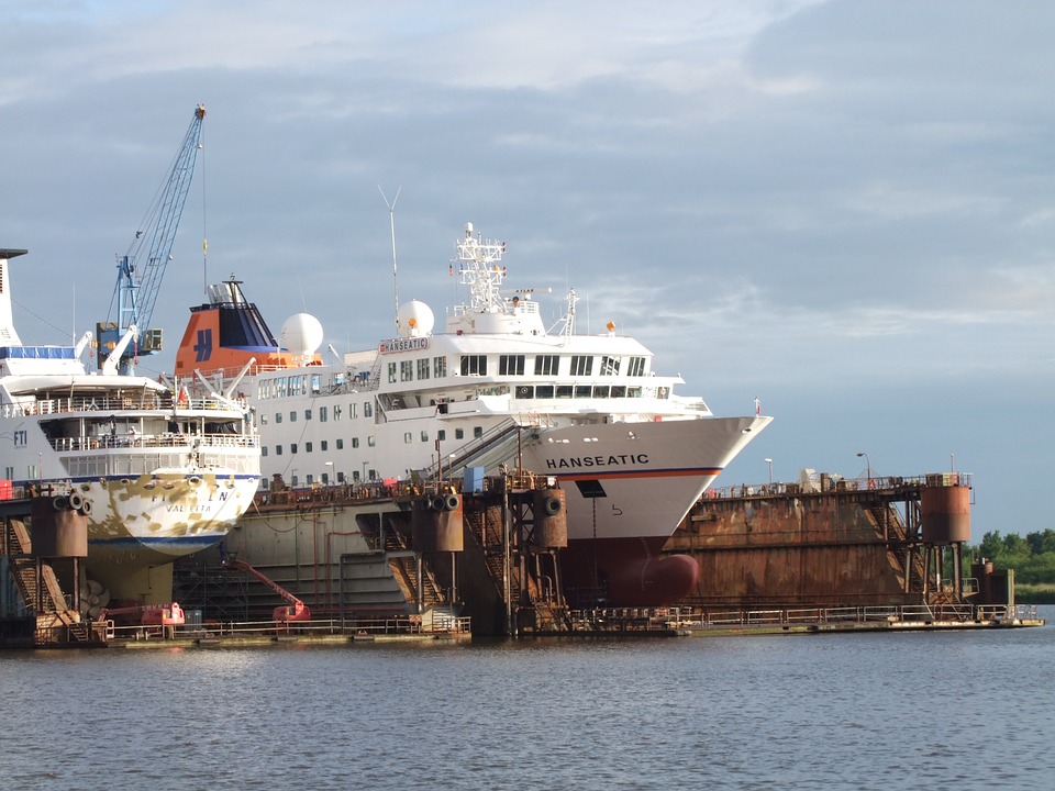 ship in dry dock