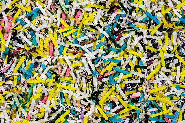 shredded paper