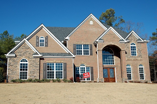 House with Open House Sign