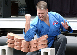 elbow breaking bricks