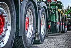 trailer and truck wheels
