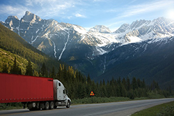 big rig with trailer